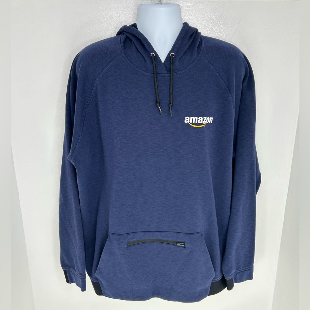 Amazon Employee Hoodie Size 3XL Flex Uniform Zip Pocket Sweatshirt Delivery - Picture 2 of 11